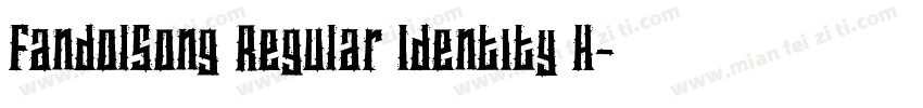 FandolSong Regular Identity H字体转换